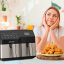 Black+Decker BXAF9000E black and silver hot air fryer