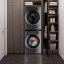 Universeller Zwischenraum zwischen Waschmaschine und Trockner mit ausziehbarem Regal Meliconi Torre Black 656136 schwarz