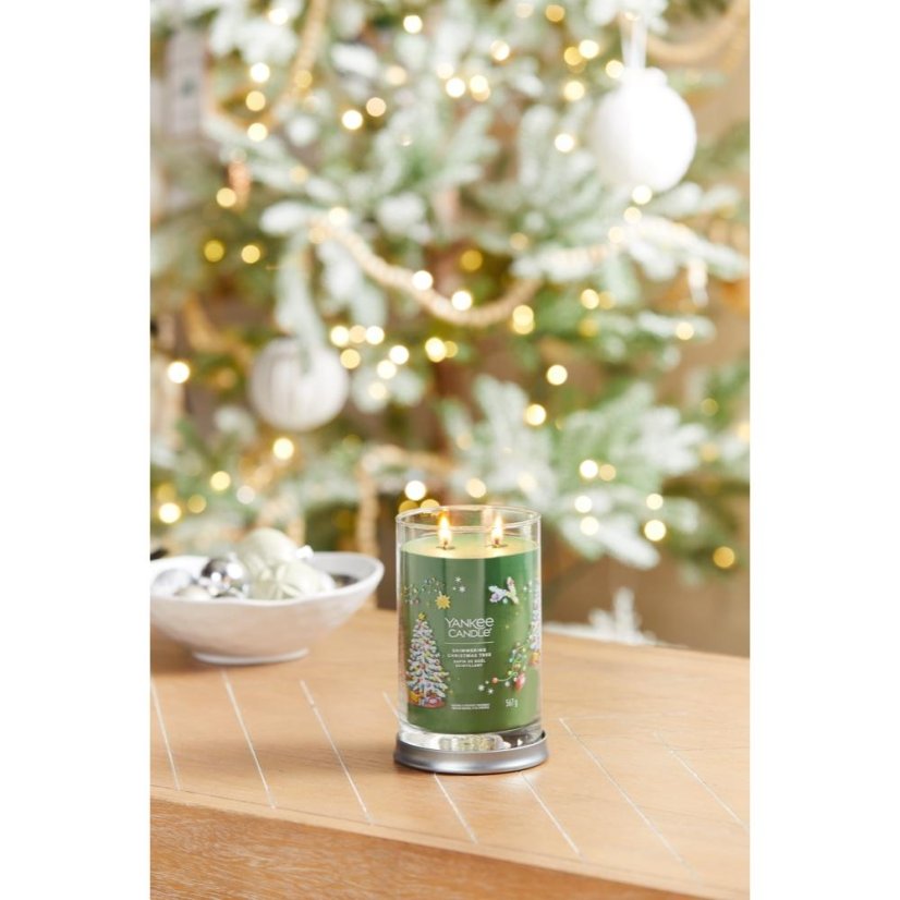 Yankee candle Tumbler nagy méretű gyertya, Shimmering Christmas Tree