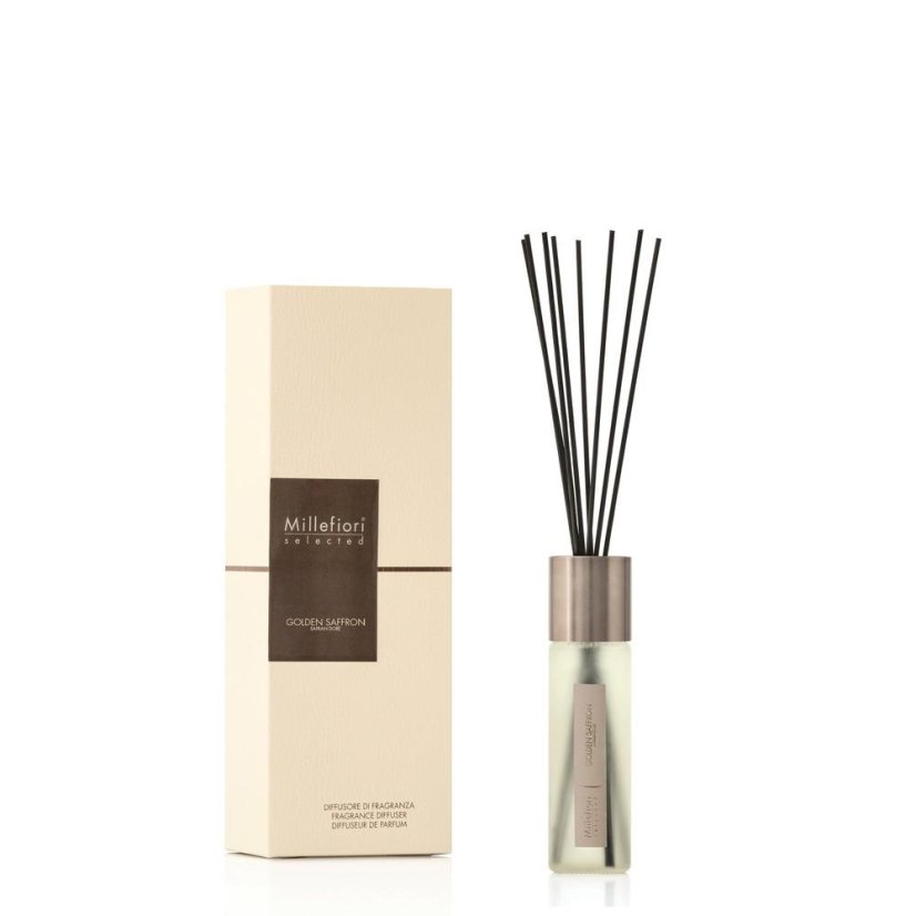 Millefiori Milano Selected Diffuser, Golden Saffron, 100 ml