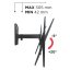 Meliconi TV-Halterung 480972 SlimStyle Plus 400 SR schwarz