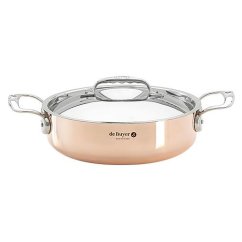 Low pot with lid de Buyer Prima Matera 6241.24, 24 cm