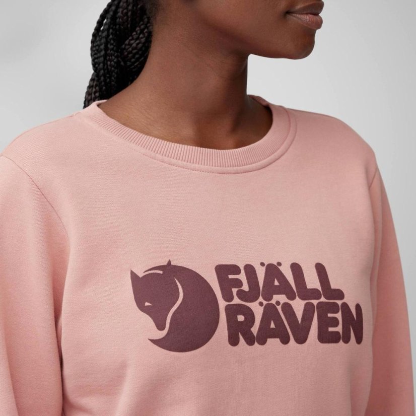 Dámská mikina Fjällräven Logo Sweater W - Kolor: Wino, Rozmiar: XS