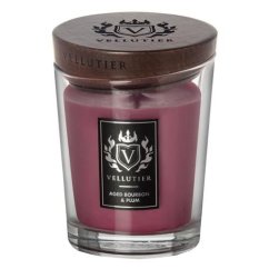 Svíčka Vellutier střední, Aged Bourbon & Plum