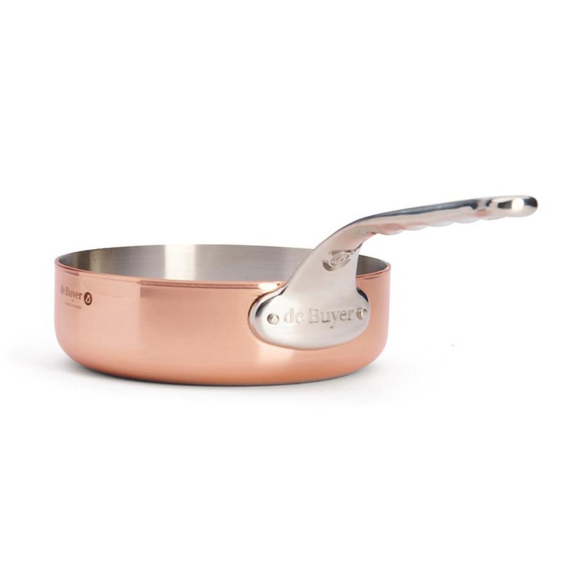 Kupferpfanne zum Sautieren de Buyer Inocuivre 6430.20, 20 cm