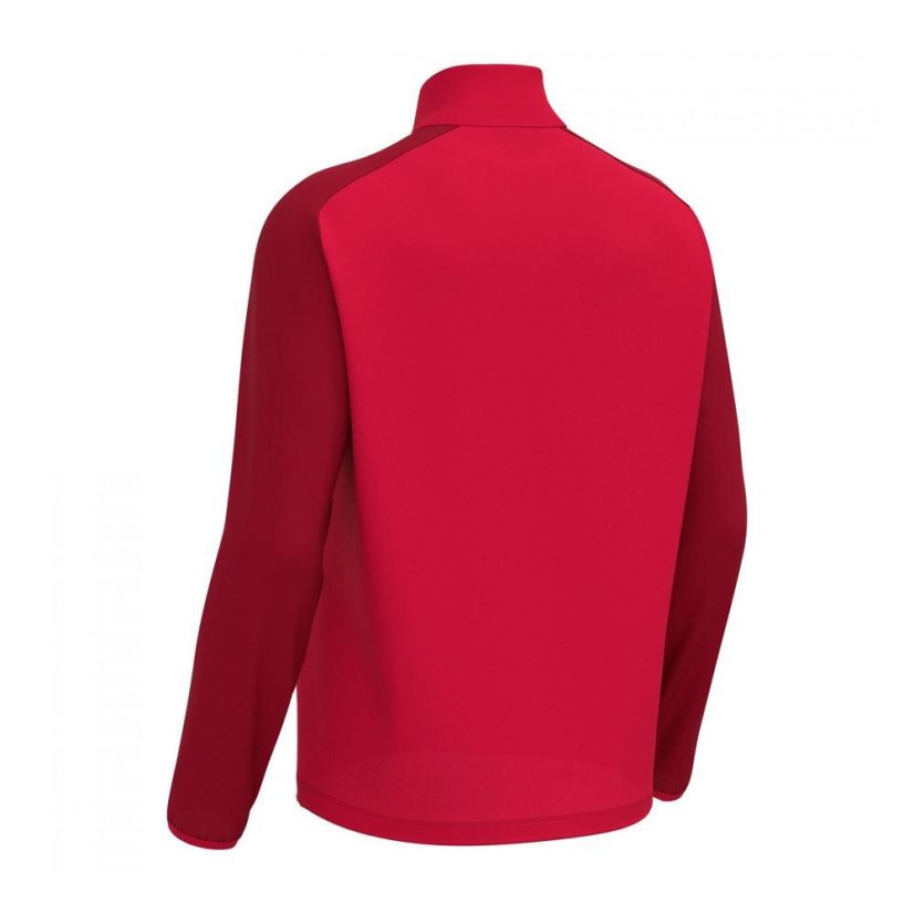 Top Macron Isen 1/4 Zip - Barva: Červená, Velikost: L