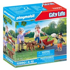 Prarodiče s vnukem Playmobil