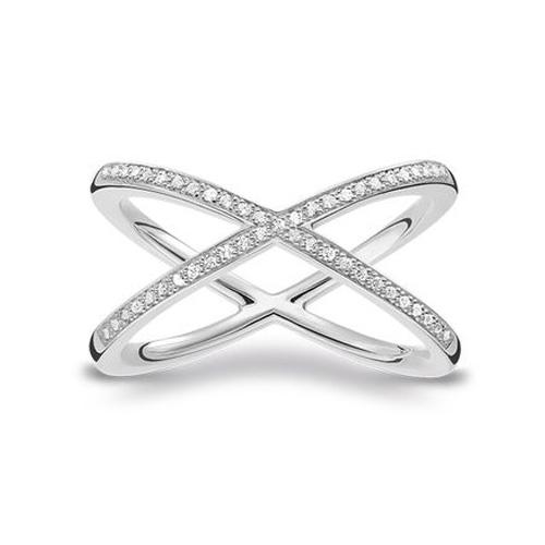 Ring Thomas Sabo Spliced D_TR0029-725-14- - Größe: 48