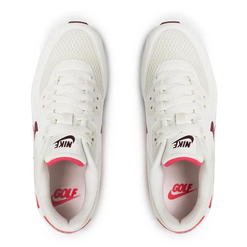 Nike Air Max 90 G Women's Shoes - Color: White/red, Size: 40