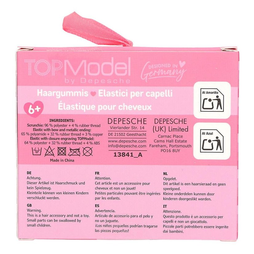Set mit elastischen Haargummis Top Model Christy