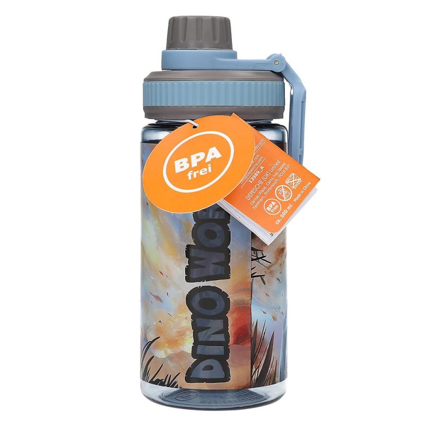 Dino World T-Rex Water Bottle with Strap