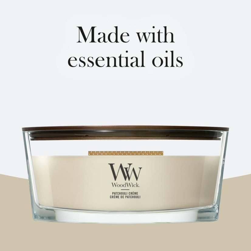 WoodWick Boat Candle, Patchouli Créme