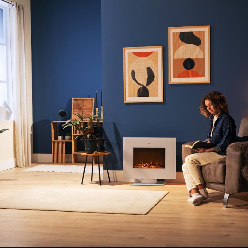 Elektrický krb Cecotec ReadyWarm 2700 Design Flames White 5832 bílý