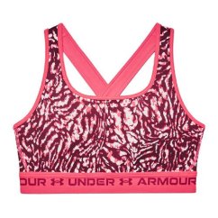 Under Armour Crossback Mid Print Damen-BH