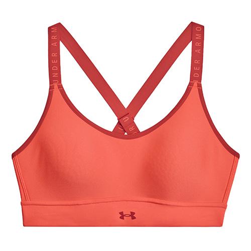Dámská podprsenka Under Armour UA Infinity Mid Covered - Barva: Oranžová, Velikost: XS