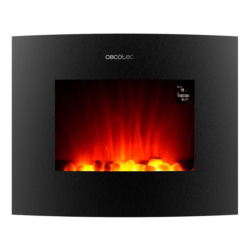 Elektromos kandalló Cecotec ReadyWarm 2650 Curved Flames Connected 5814 fekete