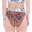 Damen-Badeanzug Hurley Animix Moderate High Waist - Farbe: Braun, Größe: L