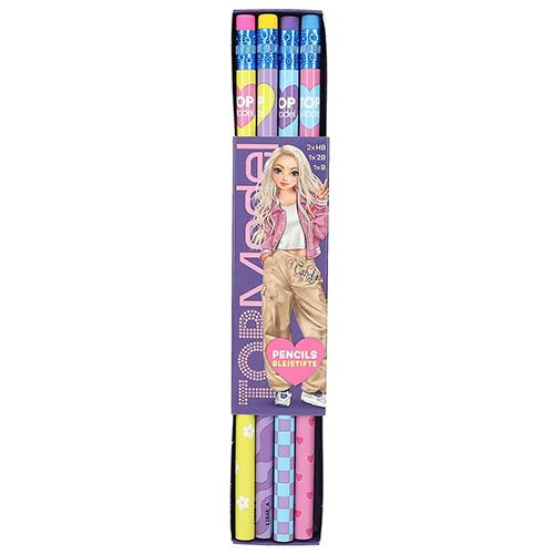 Nég grafitceruza és radír szett Top Model, Candy, blau