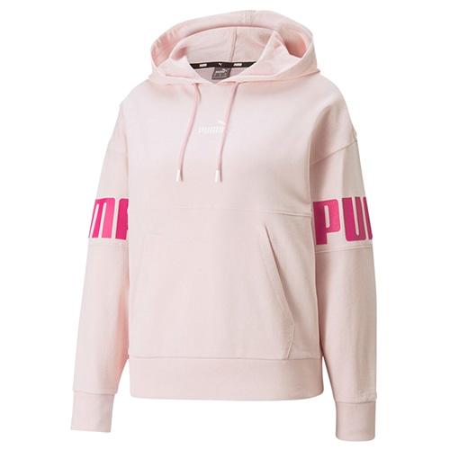 Damen-Sweatshirt Puma Power Colorblock - Farbe: Rosa, Größe: S