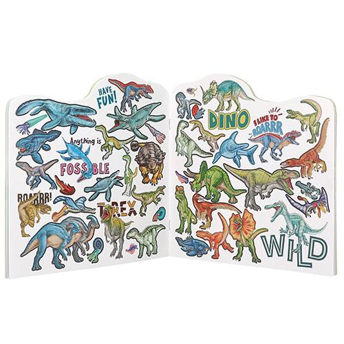 Kreativní omalovánky se samolepkami Dino World, 44 kusů