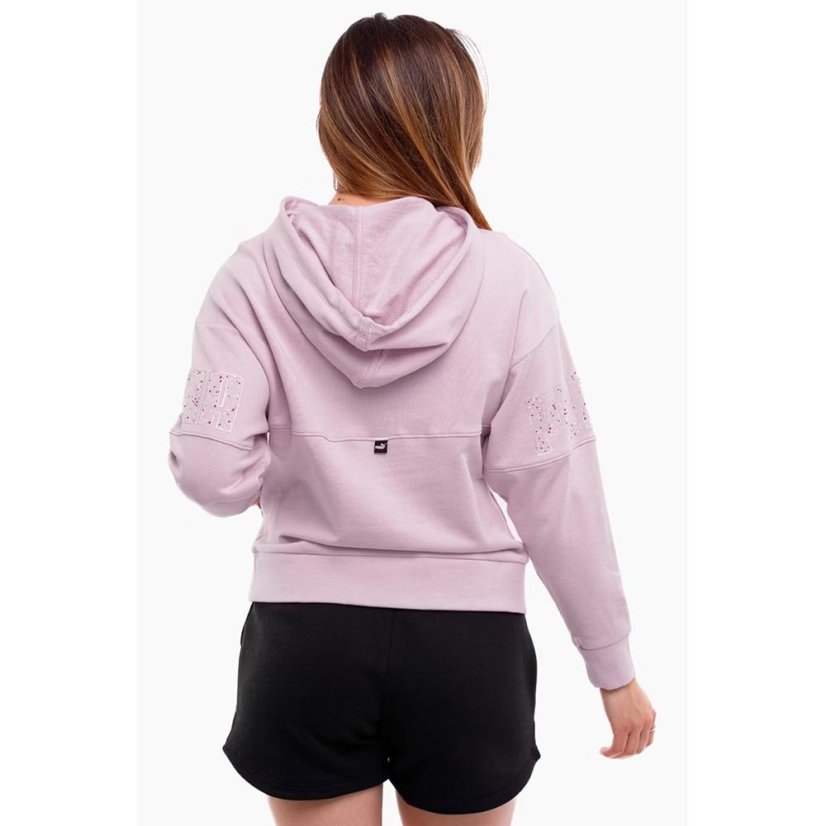 Damen-Sweatshirt Puma Power Colorblock Stardust Hoodie - Farbe: Schwarz, Größe: L