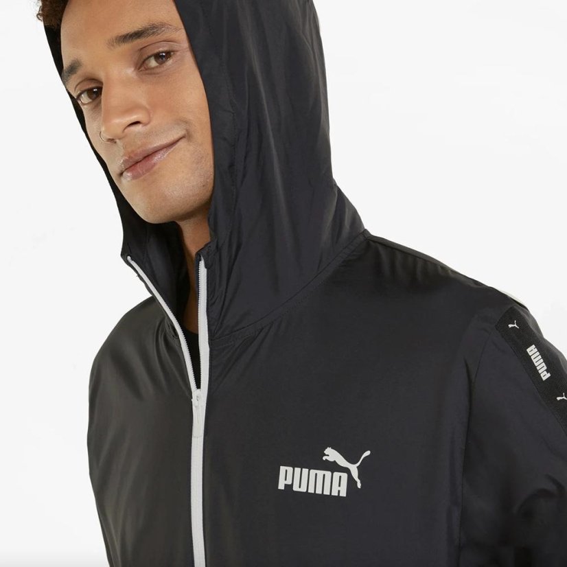 Herrenjacke Puma ESS+ Tape Windbreaker - Farbe: Schwarz, Größe: S