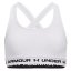Under Armour G Crossback Mid Solid Mädchen-BH - Farbe: Weiß, Größe: 149-160