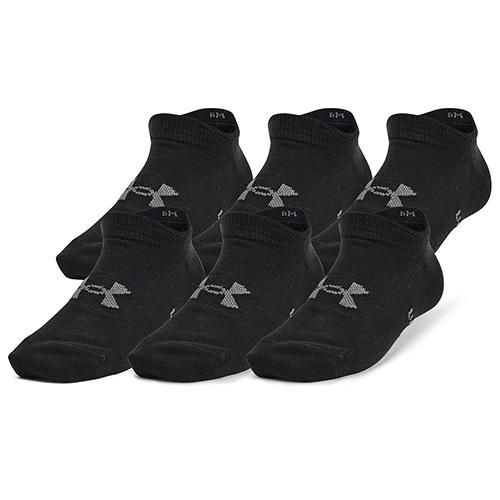 UA Yth Essential No Show 6pk-BLK