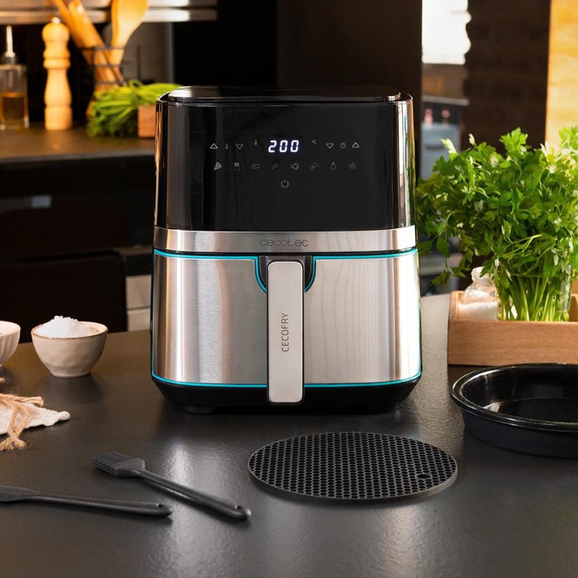 Heißluftfritteuse Cecotec CecoFry 3317 schwarz-silber