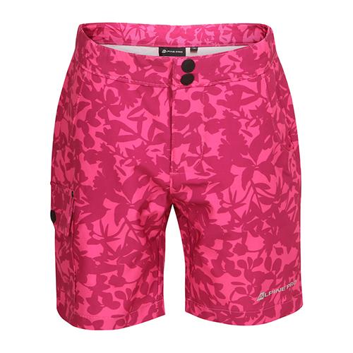 Alpine Pro Kailo children's shorts - Color: Pink, Size: 128-134