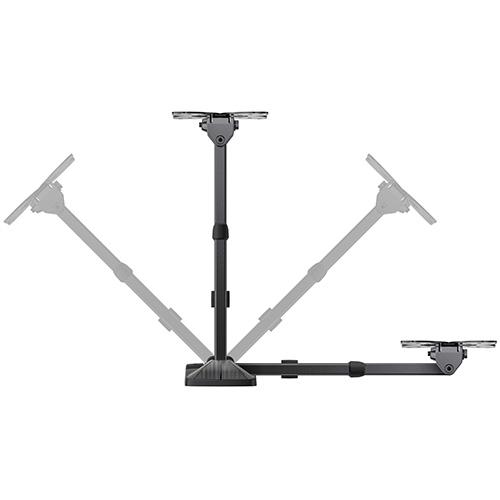 Kettős forgású TV-tartó (fal/gipszkarton) Meliconi SlimStyle Plus 100 SDR CG 480979 fekete