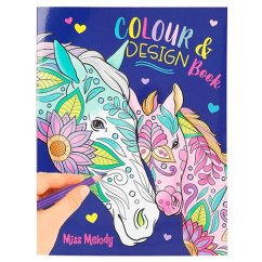 Omalovánky Miss Melody, Colour & Design Book