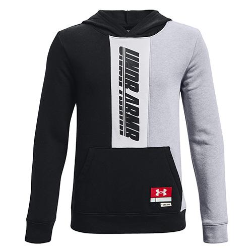 Under Armour BOYS BASELINE HOODIE - Color: Black, Size: 127-137