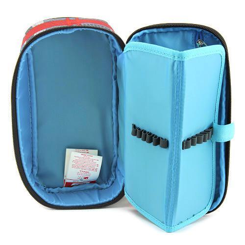 Target Compact Geo Gray Chili 21397 School Pencil Case