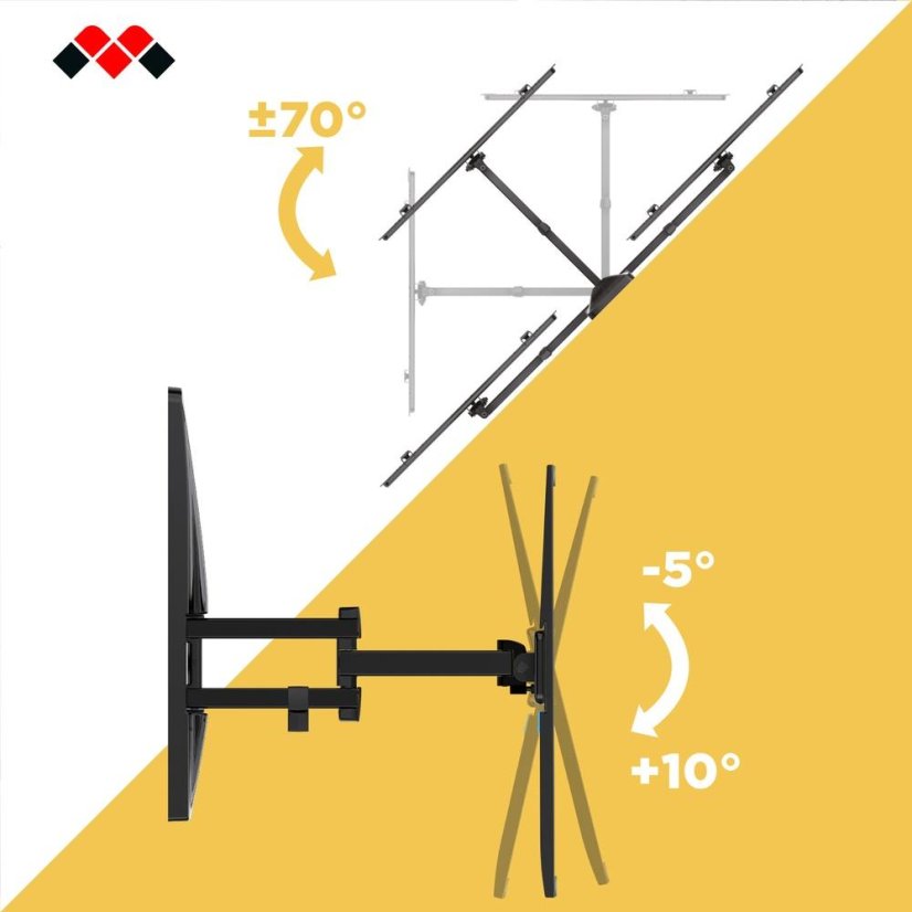 TV-Halterung (Wand/Trockenbau) Meliconi 480879 Extra XDR 200400 CG schwarz