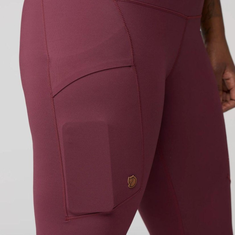Dámské legíny Fjällräven Abisko Tights - Kolor: Czerwony, Rozmiar: S