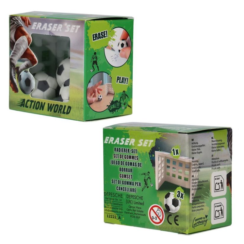 Action World Soccer Set with Goal