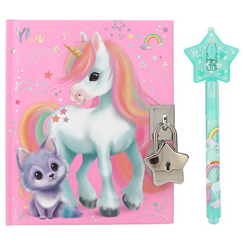 Naptár zárral és mágikus filctollal Ylvi Unicorn & Stars