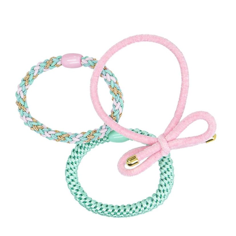 Set of three Miss Melody hair ties
