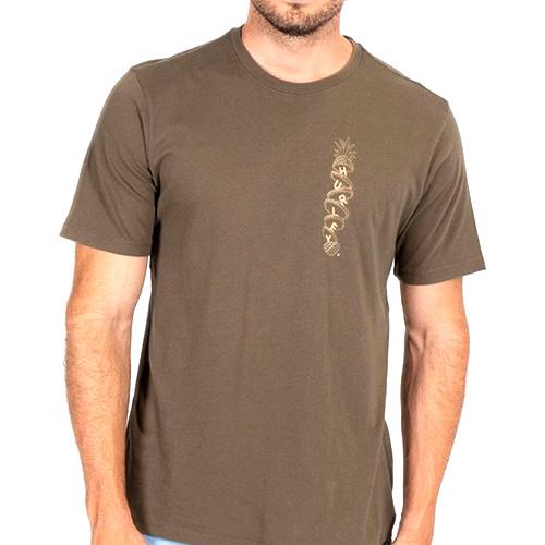 Herren-T-Shirt Hurley Evd Wash Tropical Slices - Farbe: Braun, Größe: S