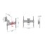 TV-tartó dupla forgással Meliconi FlatStyle FDR400 580469 fekete