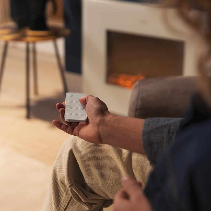 Elektrický krb Cecotec ReadyWarm 2700 Design Flames White 5832 bílý