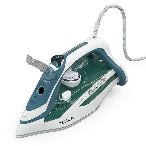 Tesla IR300BL steam iron, white and blue