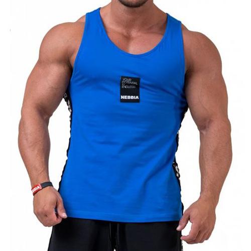 Herren-Tanktop Nebbia Tank Top „Your potential is endless.” - Farbe: Weiß, Größe: M