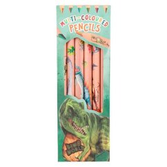 Sada dvoubarevných pastelek Dino World