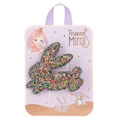 Spinka do włosów Princess Mimi – błyszczący tęczowy króliczek