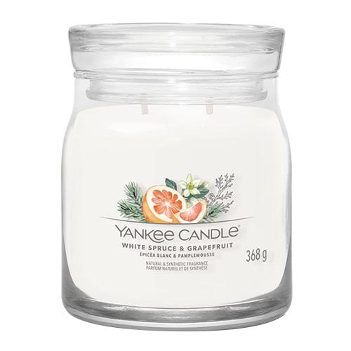 Yankee candle Signature közepes méretű gyertya, White Spruce & Grapefruit