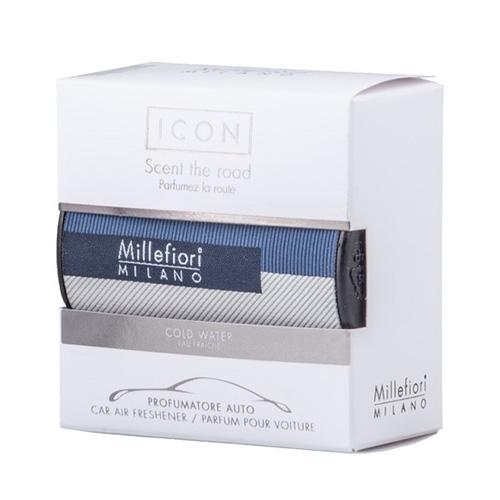 Zapachy do samochodu Millefiori Milano Icon Textil Geometric, Cold Water