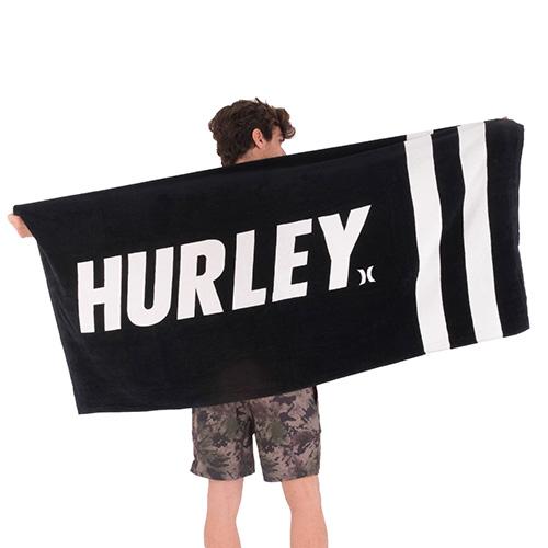 Osuška Hurley Fastlane 2 Stripe - Barva: Bílá