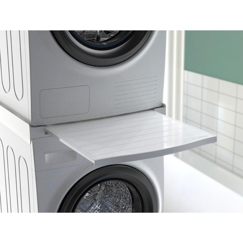 Universal spacer between washing machine and dryer with pull-out shelf Meliconi Torre Dry 656133 white